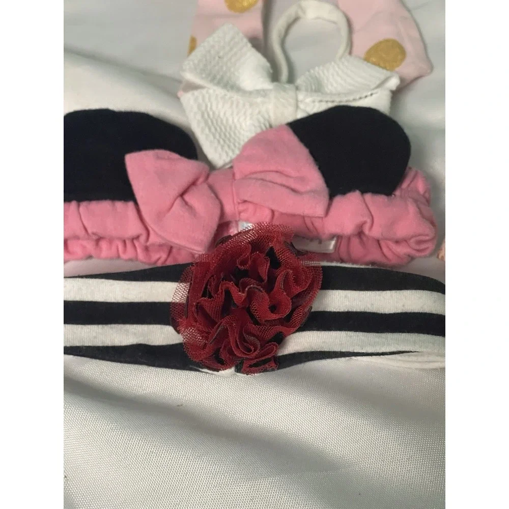 11  Colorful Bow Headbands set‎ baby toddler girl nylon bulk  lot BinR
